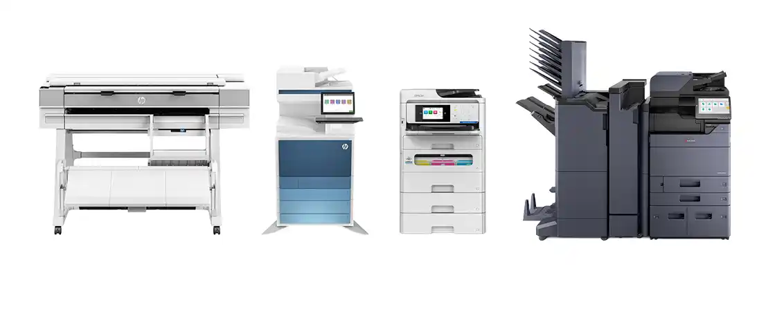 HP, Epson, and Kyocera printers